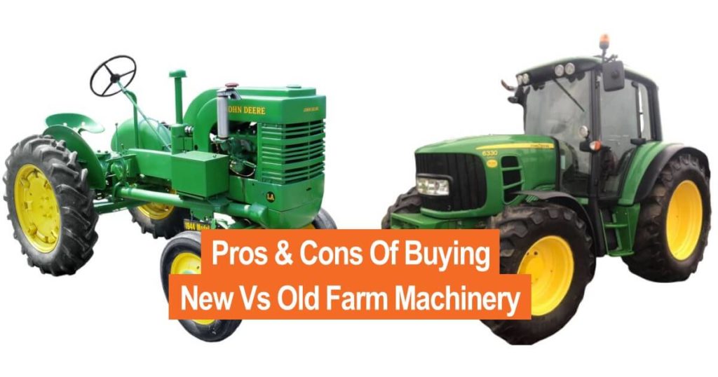 Image of new tractor vs used tractor machinery