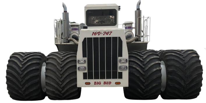 Image of the Big Bud tractor, the most powerful tractor