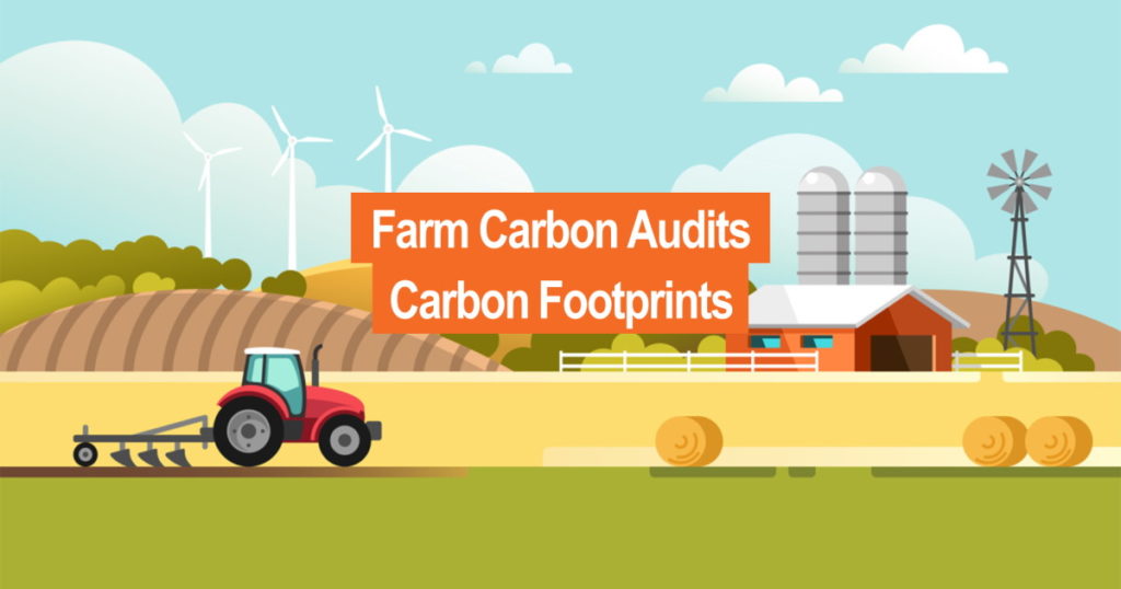 Image of a farm with carbon footprint
