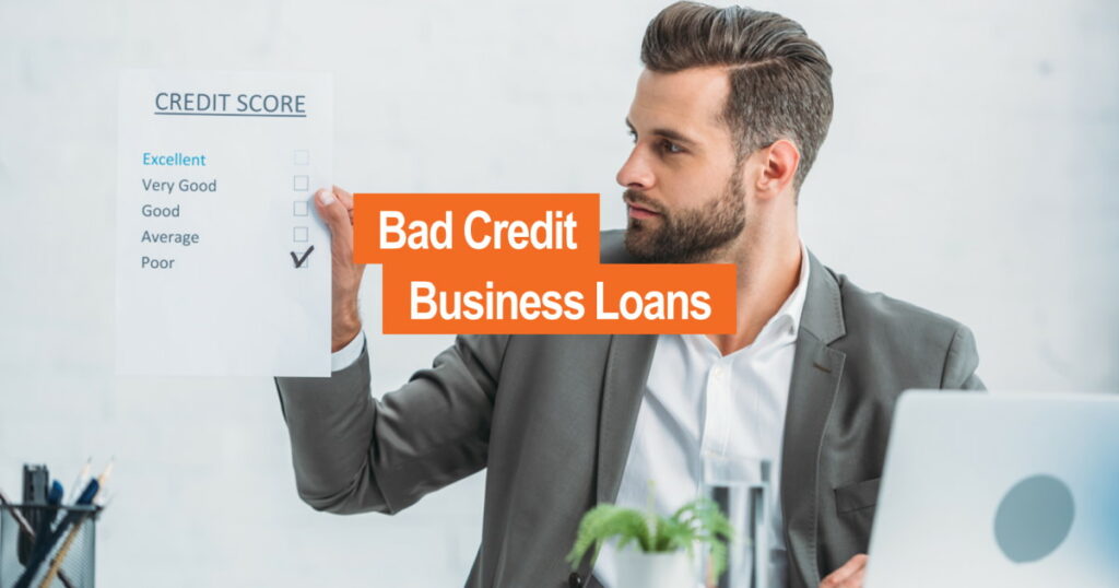 Image of business owner with bad credit score